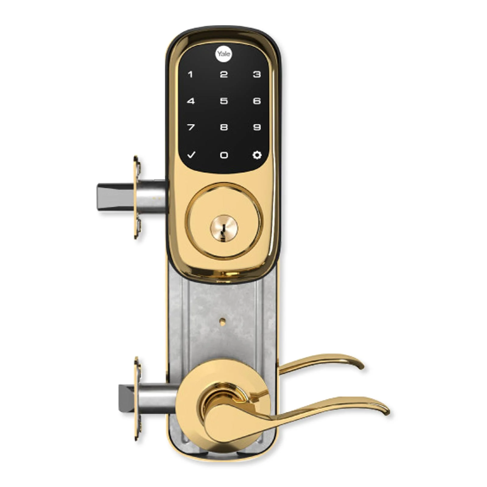 Yale YRC226-ZW2-NW-4-605-RH Z-Wave Plus Assure Interconnected Lockset with Touchscreen Deadbolt, Norwood Lever, 4