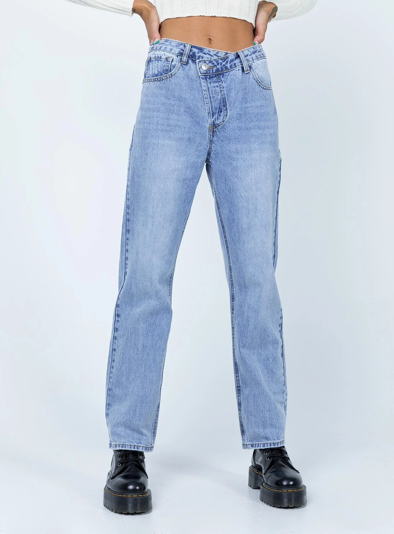 Holly Hi-rise Straight Leg Denim Jeans