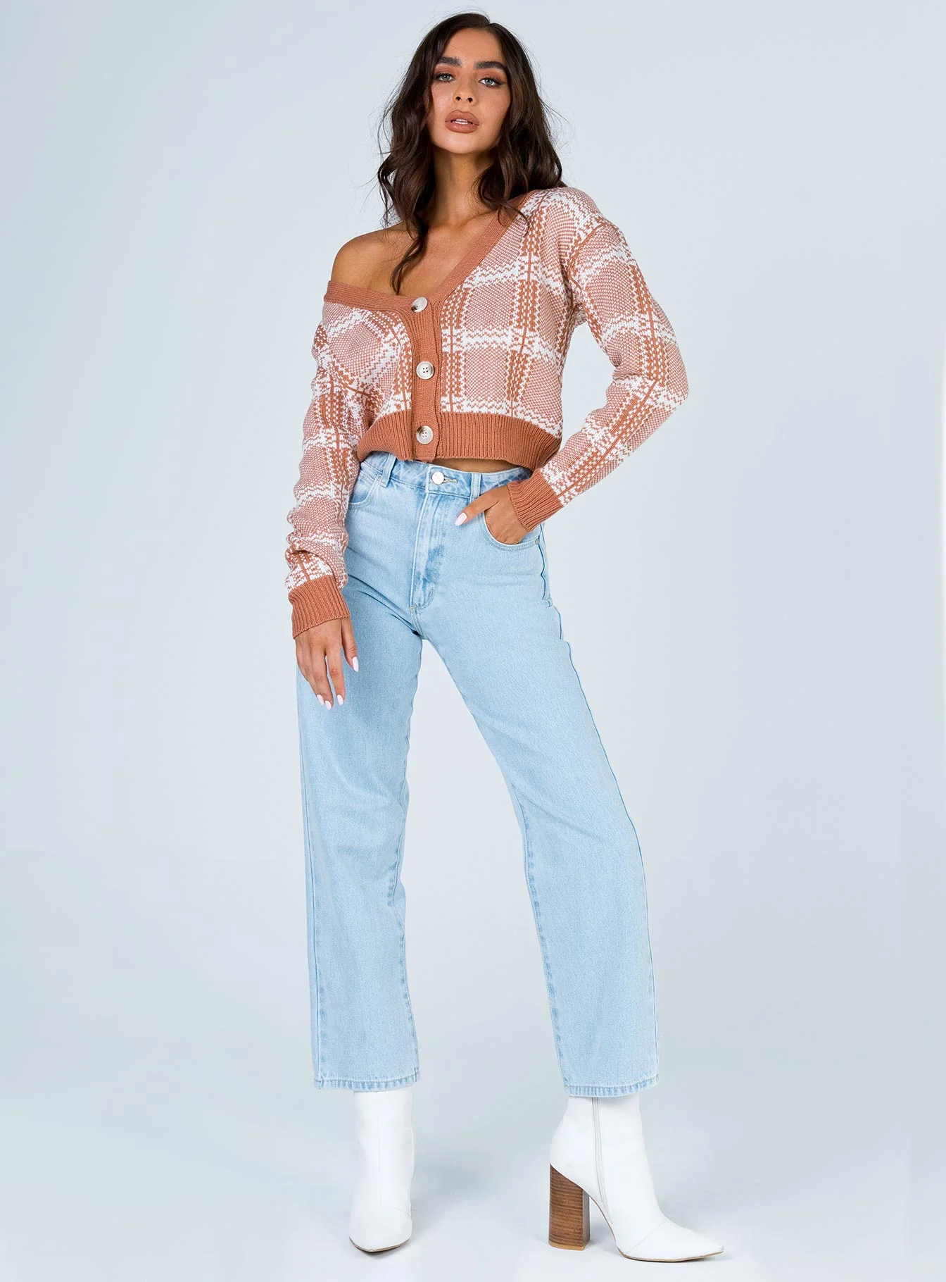 Zaynah Cropped Cardigan Pink