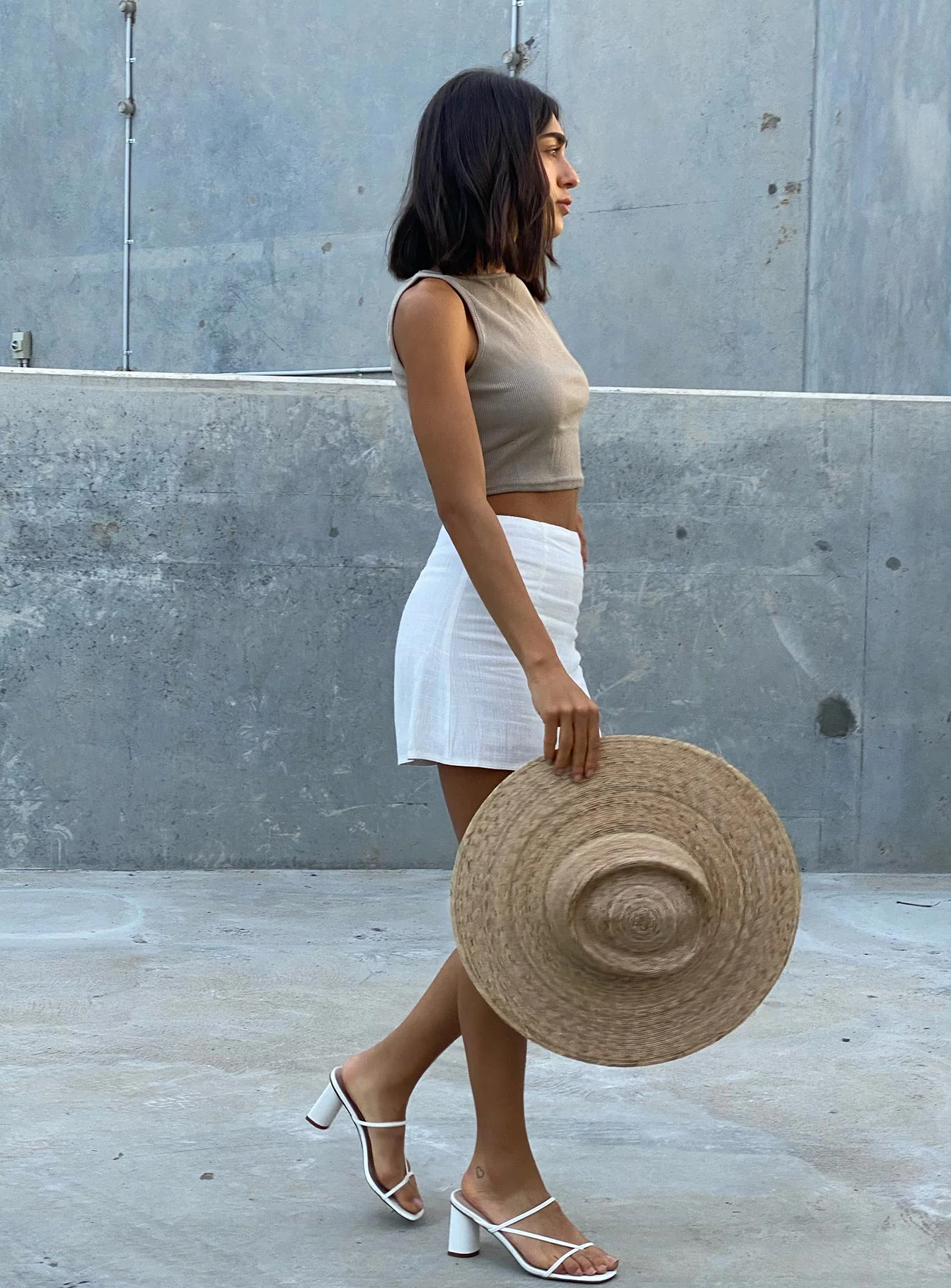 Selby Mini Skirt White Eco