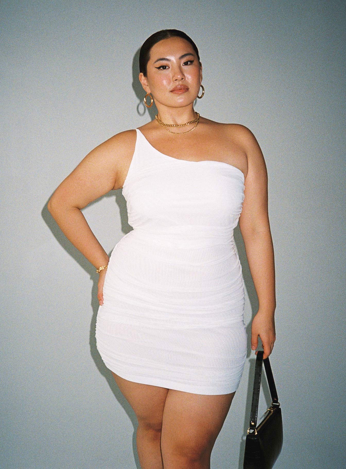 Jocasta Mini Dress White Curve