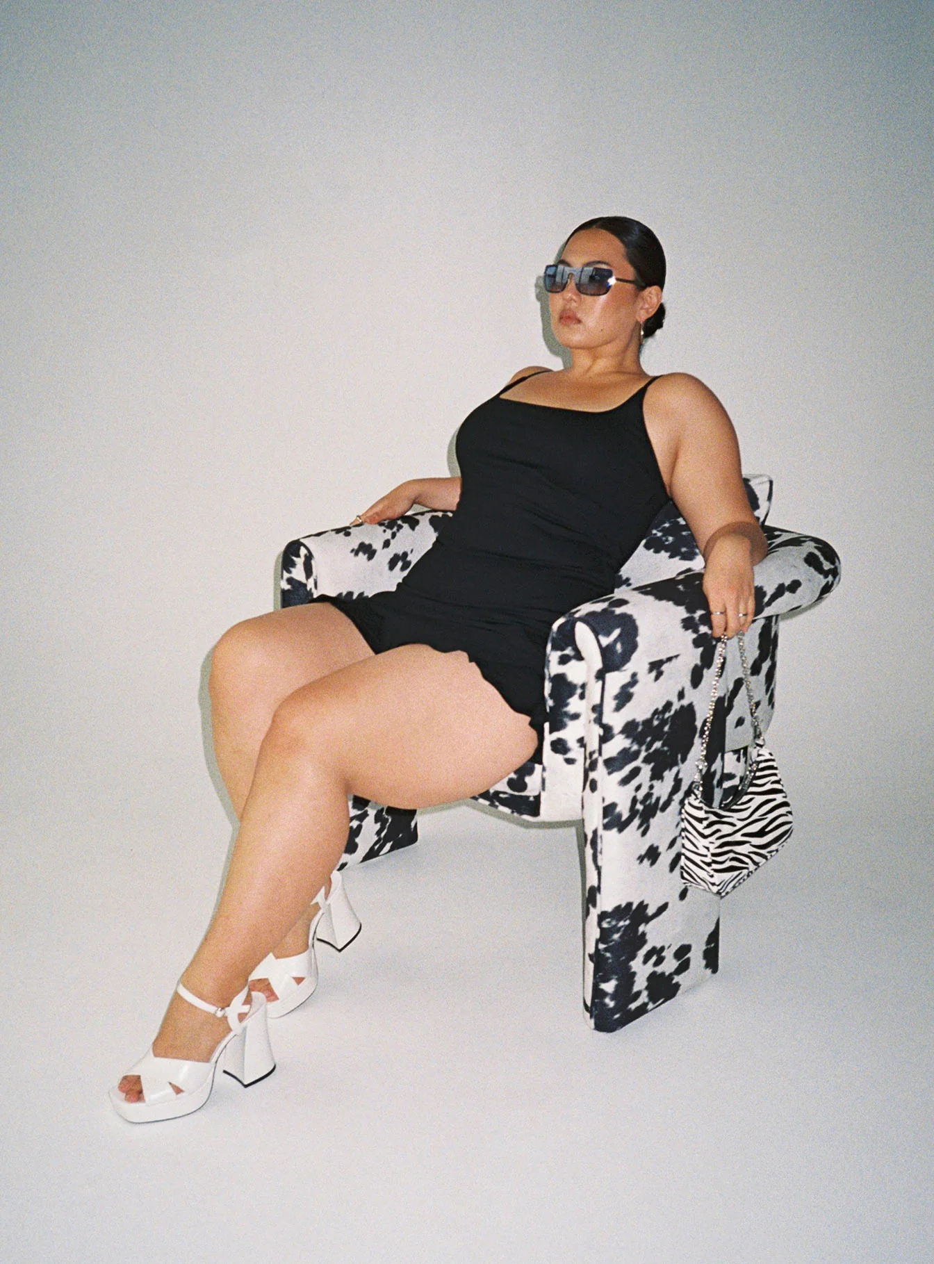 Kiribati Mini Dress Black Curve