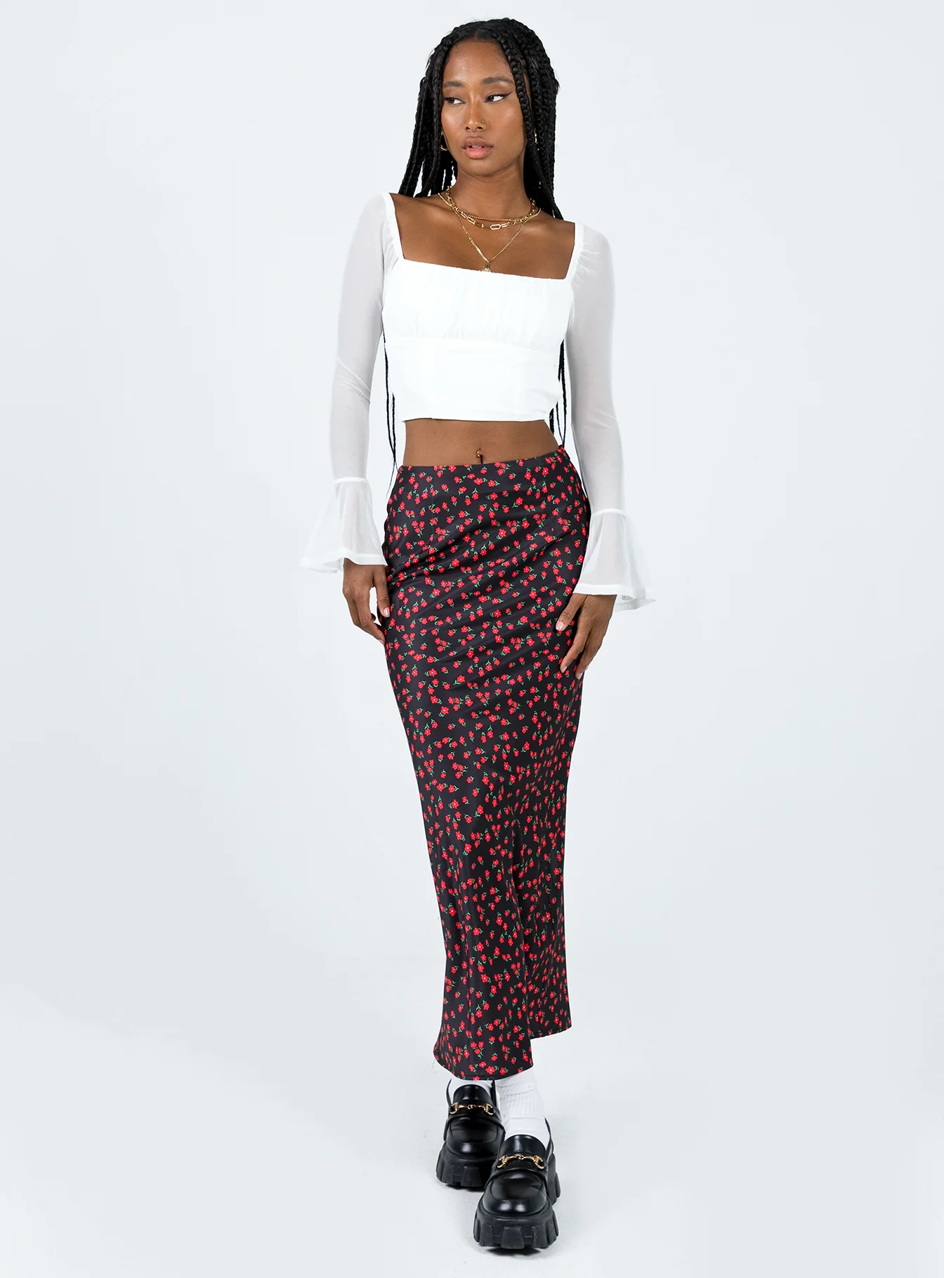 Rankin Long Sleeve Top White