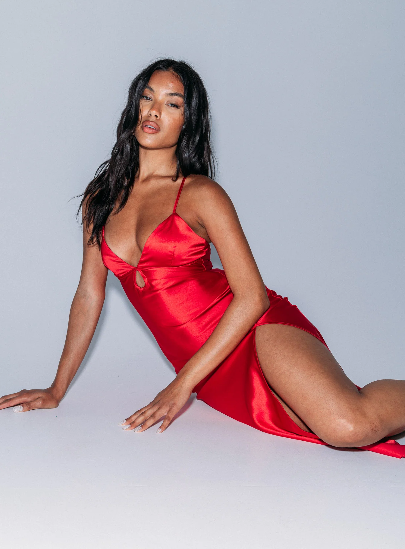 Sweeney Midi Dress Red