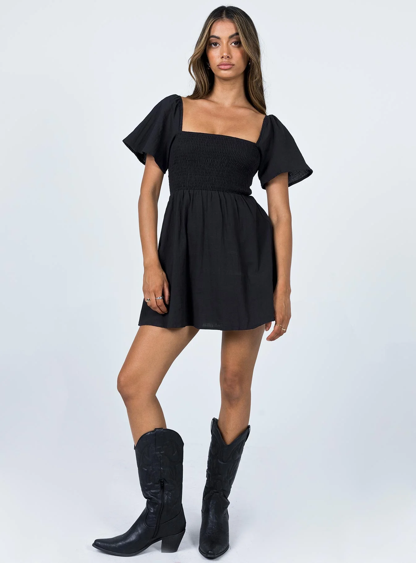 Summer Nights Mini Dress Black