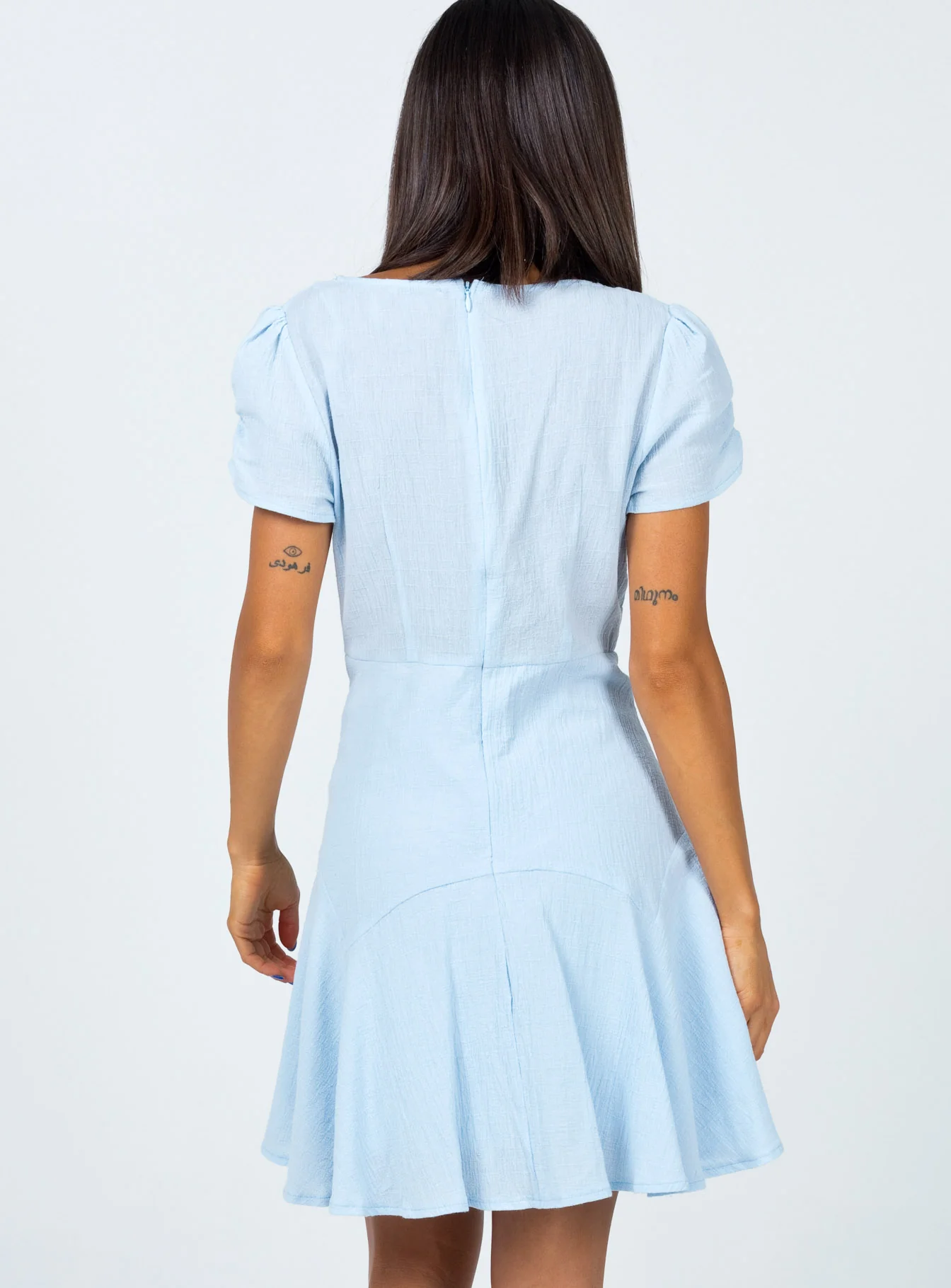 The Sting Mini Dress Baby Blue