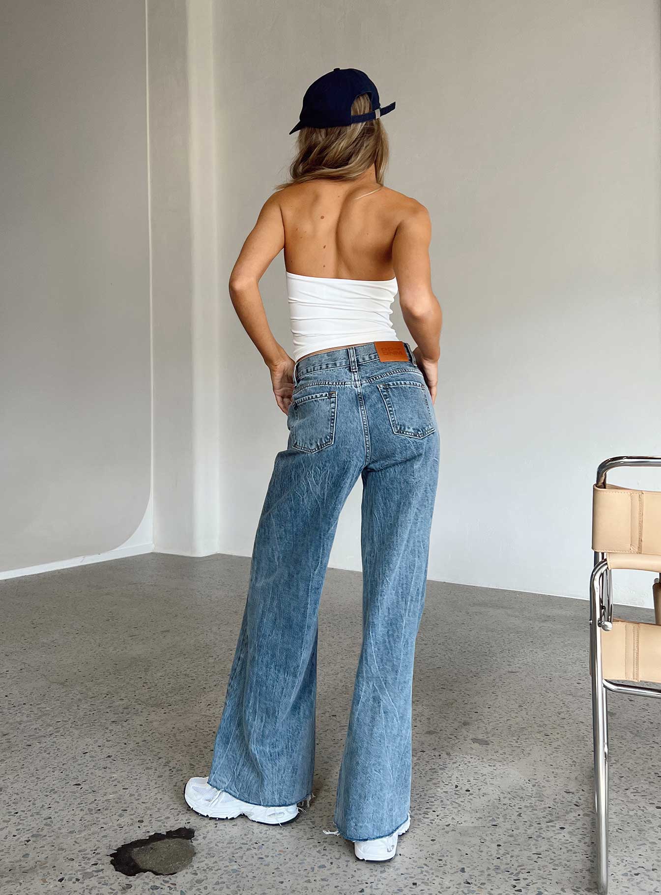 Clarke Low Waist Baggy Jeans Denim