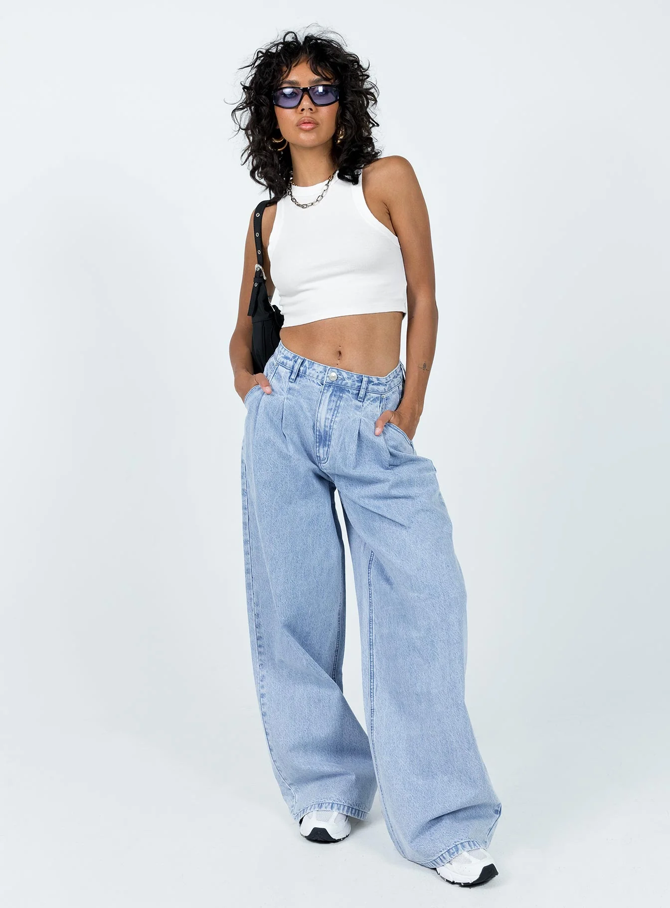 Bakali Wide Leg Jeans Light Wash