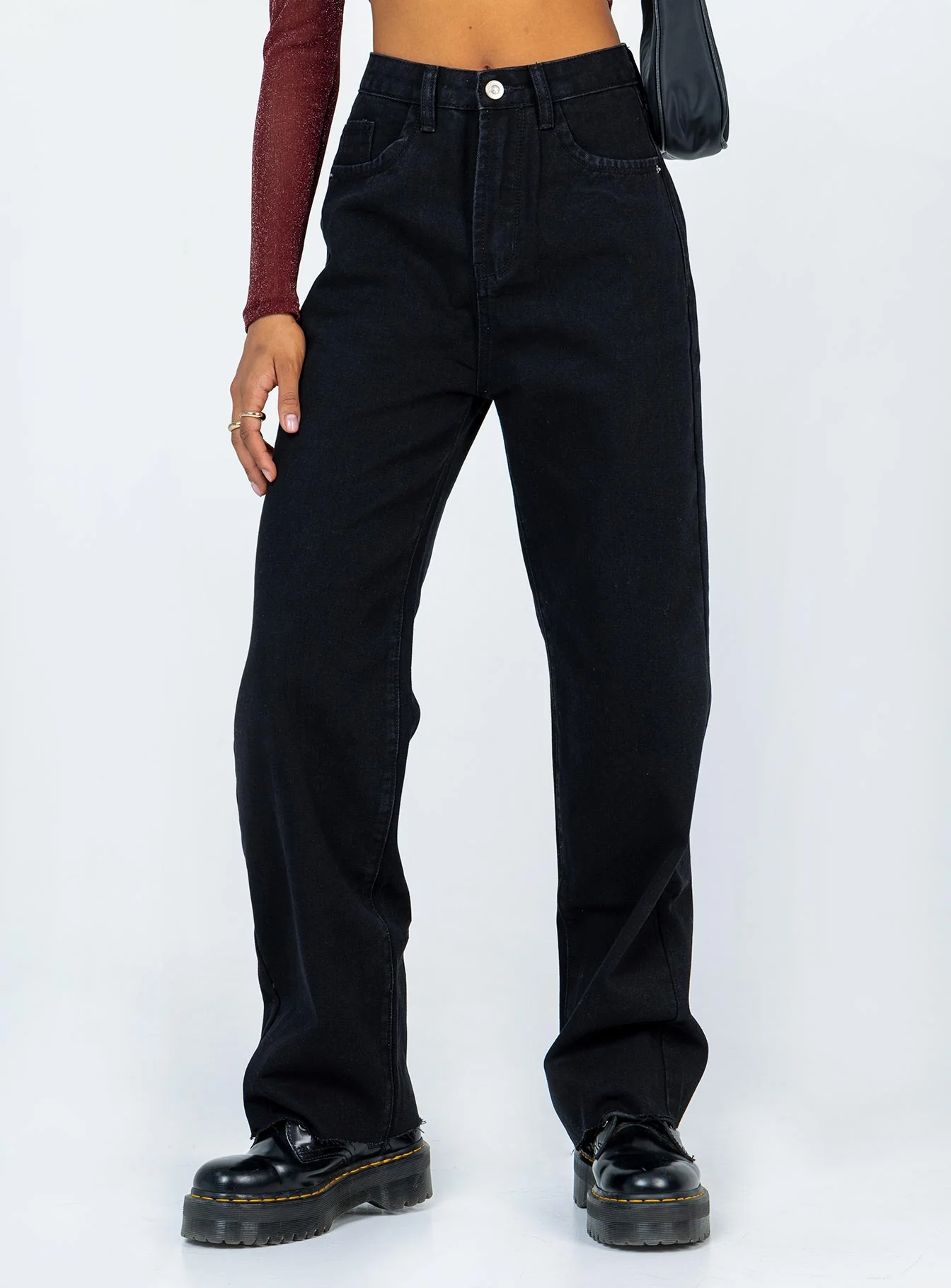 Kalinda Denim Jeans Black