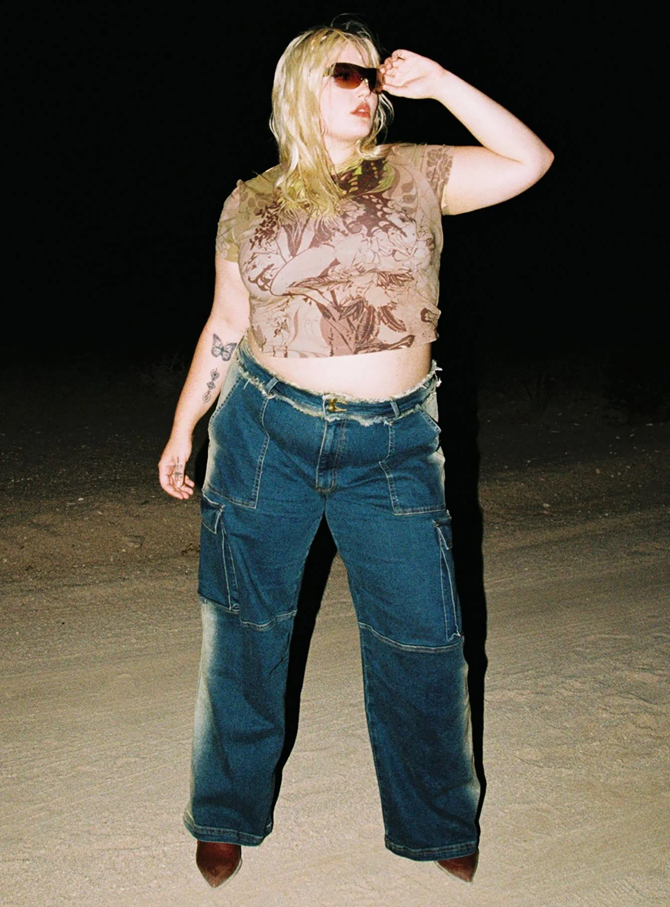 Pre Show Denim Jeans Curve Mid Blue