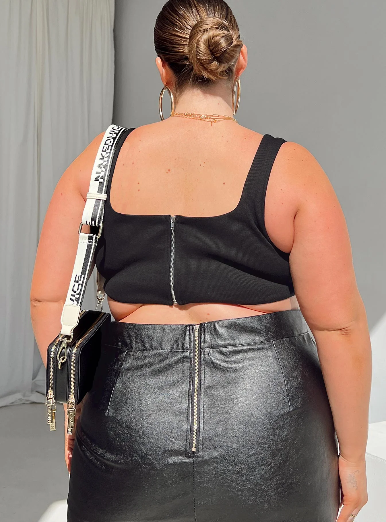 Kaeshia Rib Bustier Black Curve