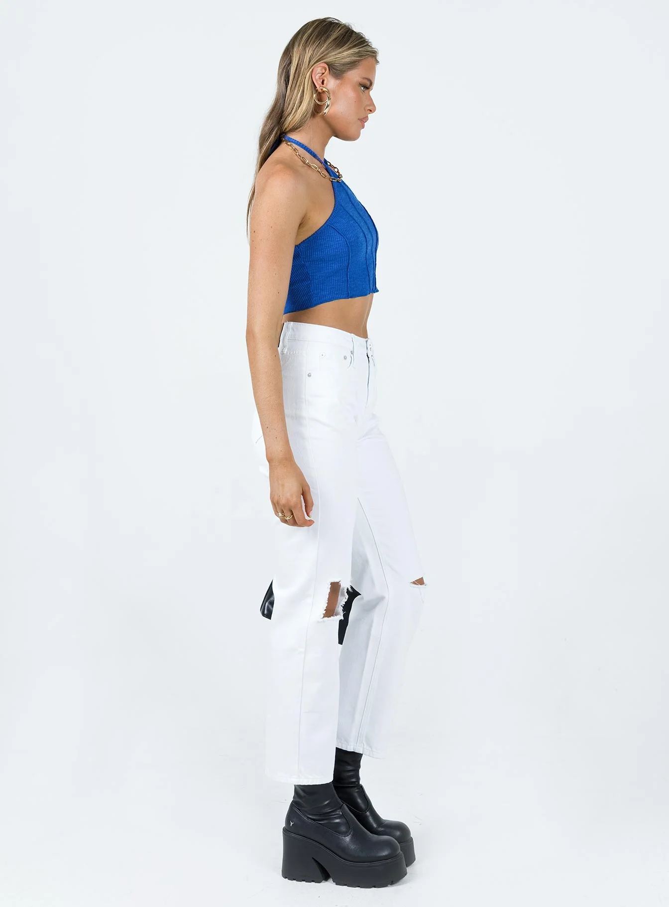 Fairmount Straight Leg Jean White