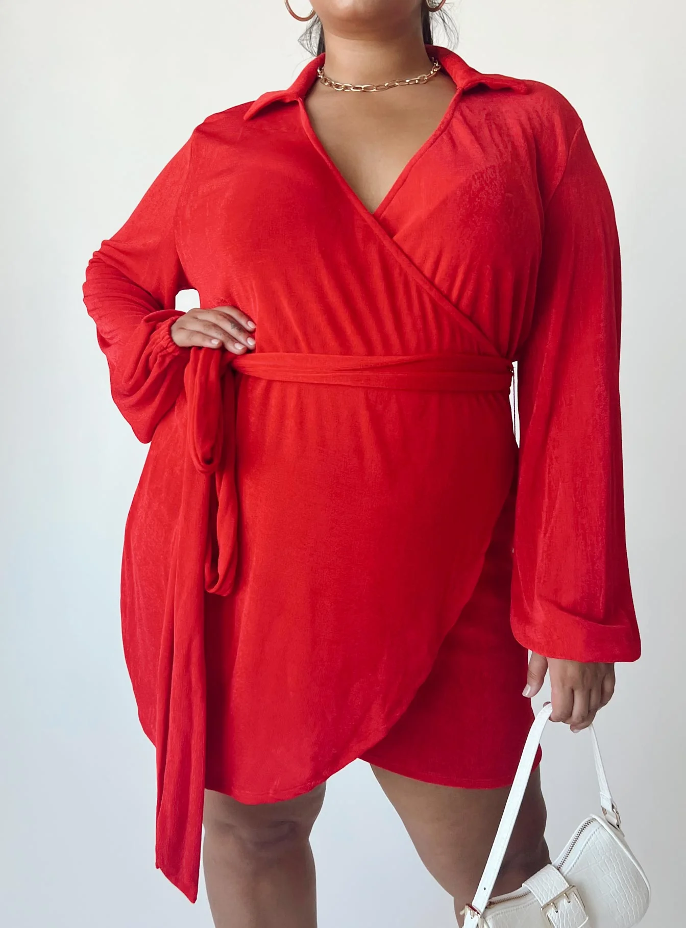 Party Time Mini Dress Red Curve