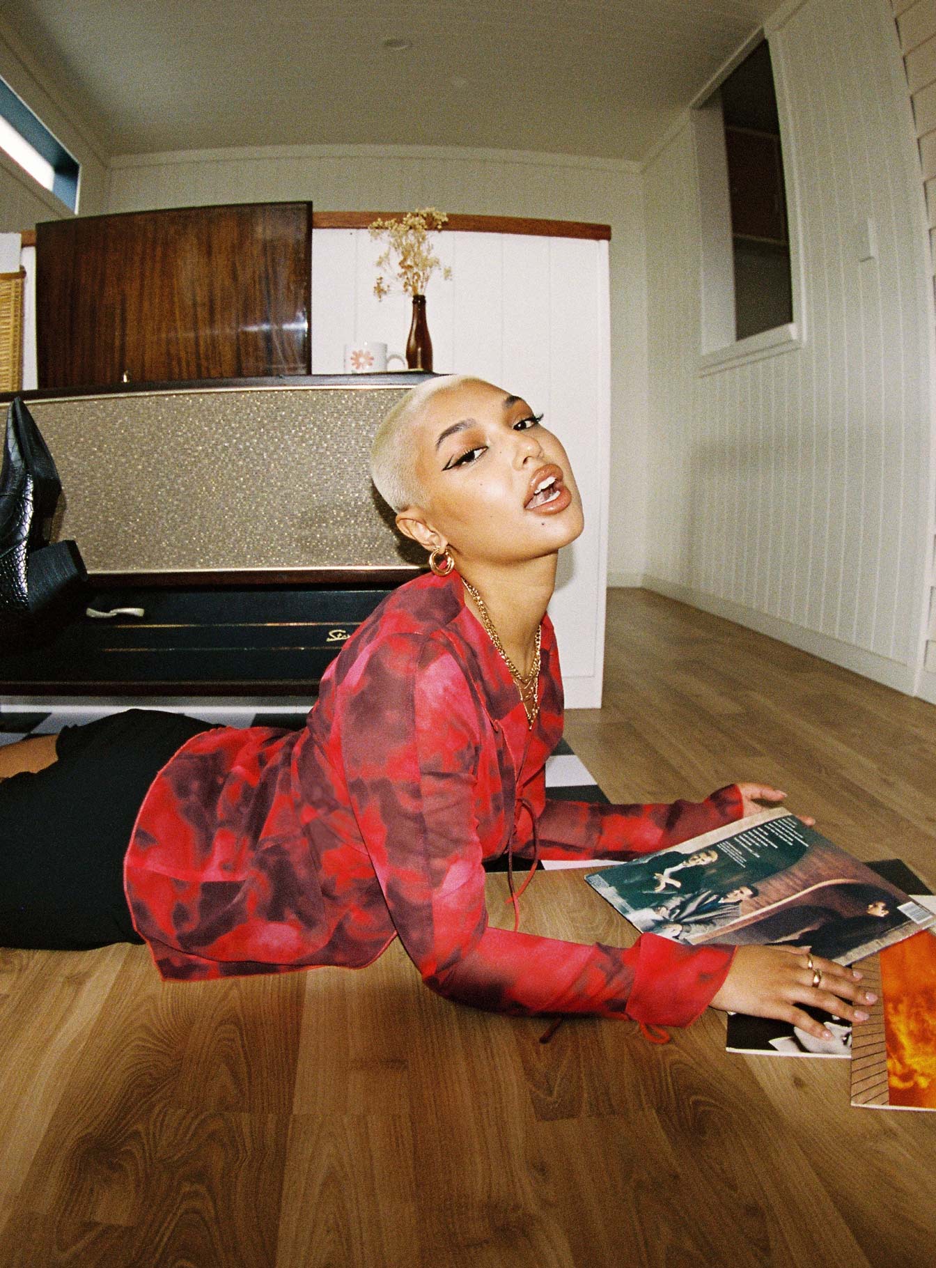 Marv Long Sleeve Top Red