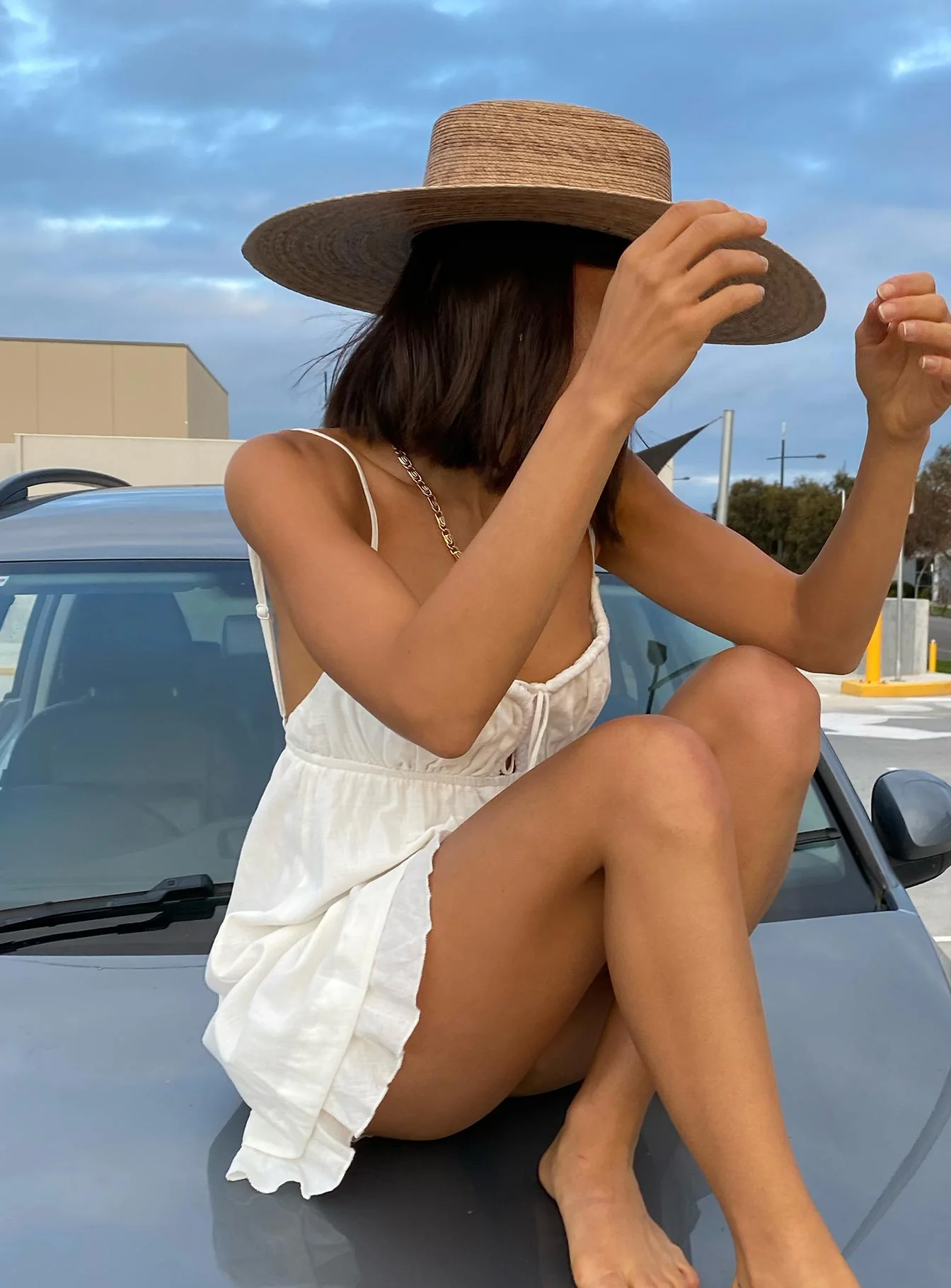 Empress Of Love Mini Dress White