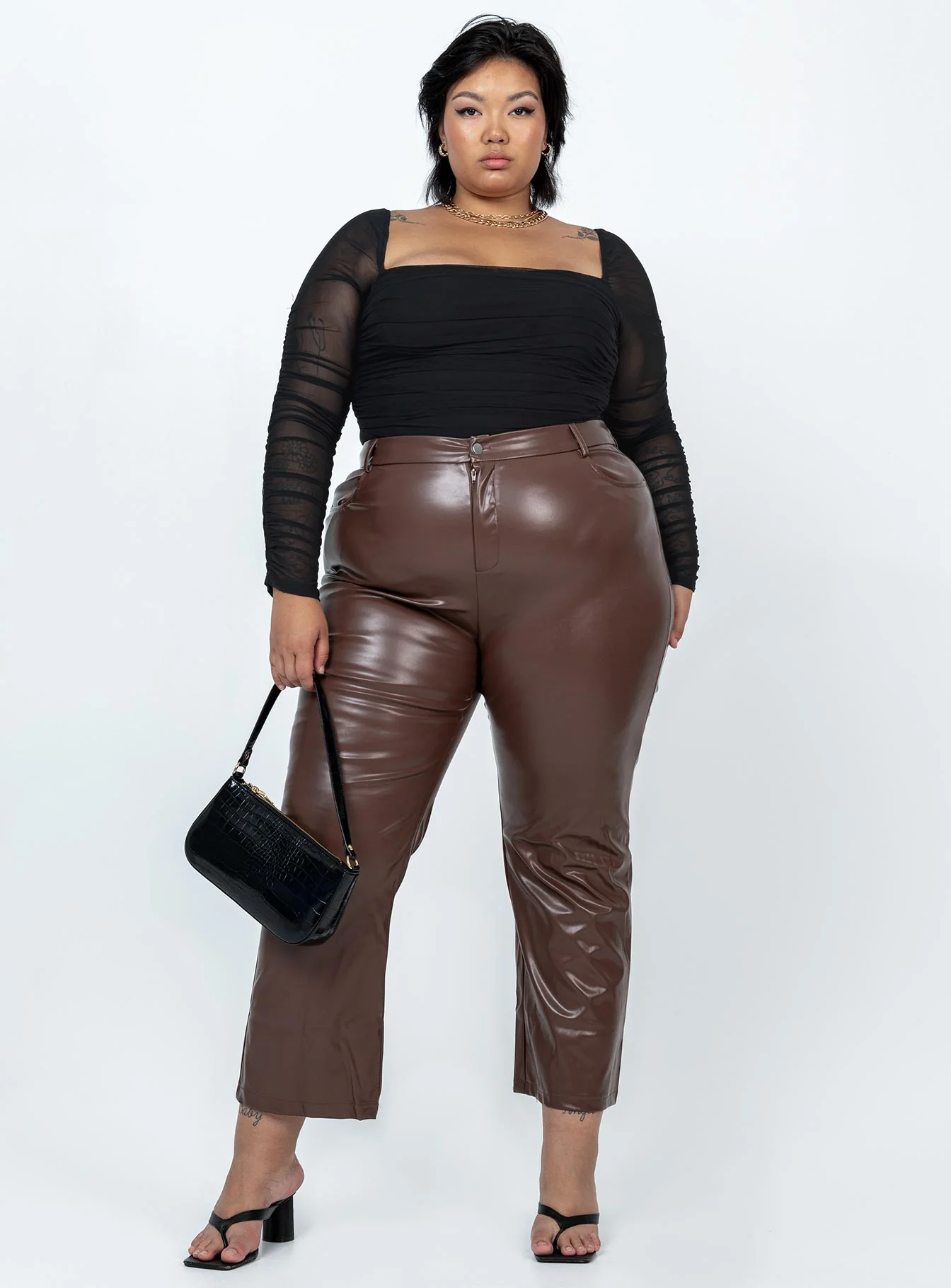 Love Lies Pants Brown Curve