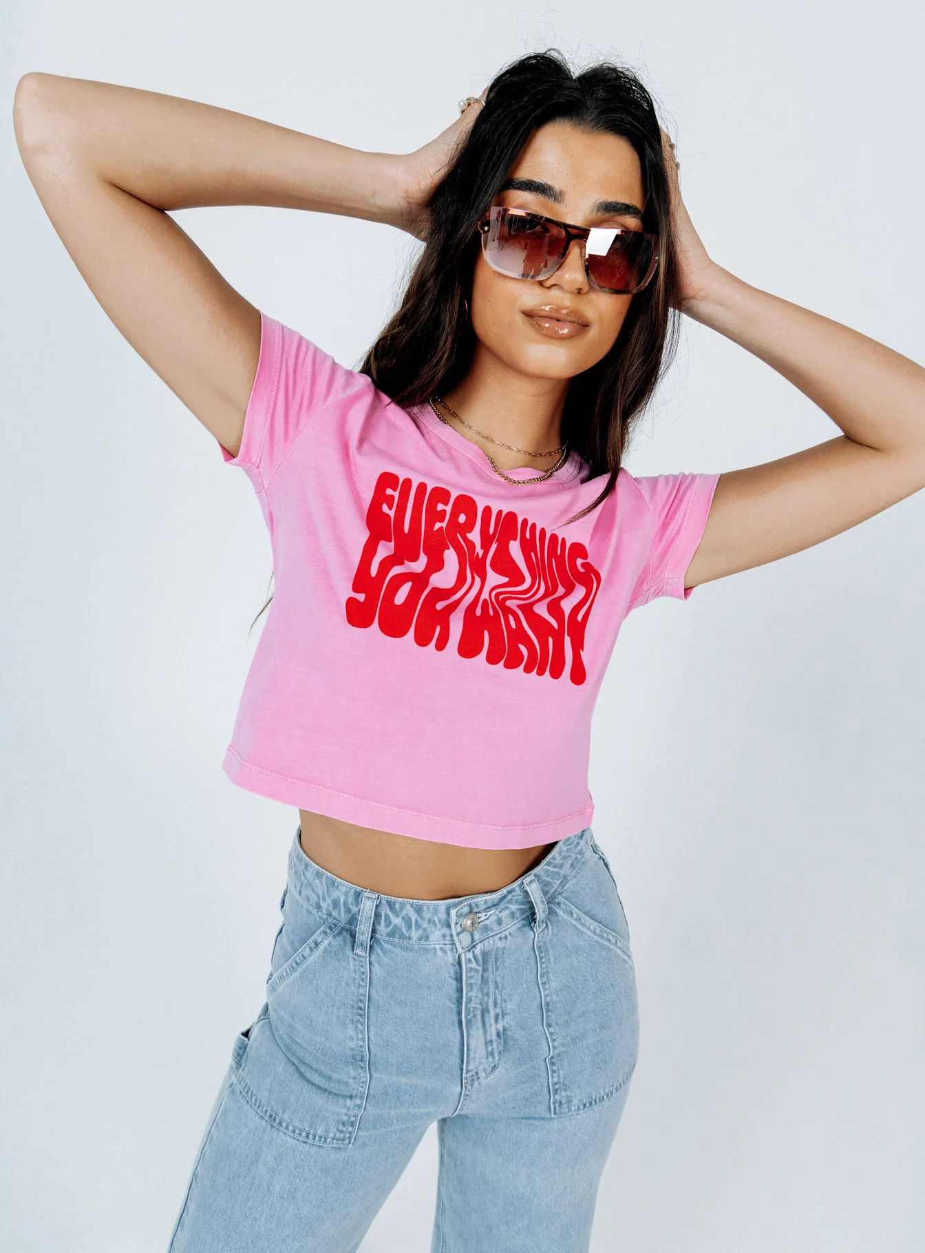 Everything You Want Tee Pink