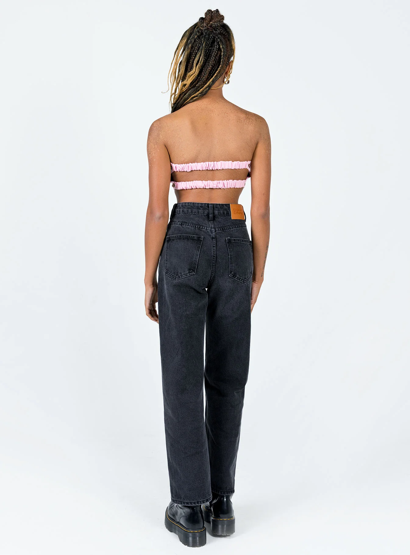 Henley Denim Jeans Black